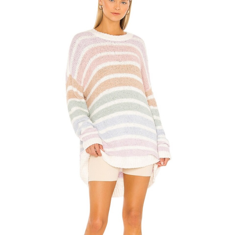 Show Me Your Mumu Flurry Sweater Pastel Pink XS